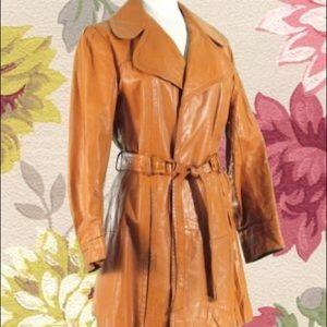 Bohemian leather coat 1970s